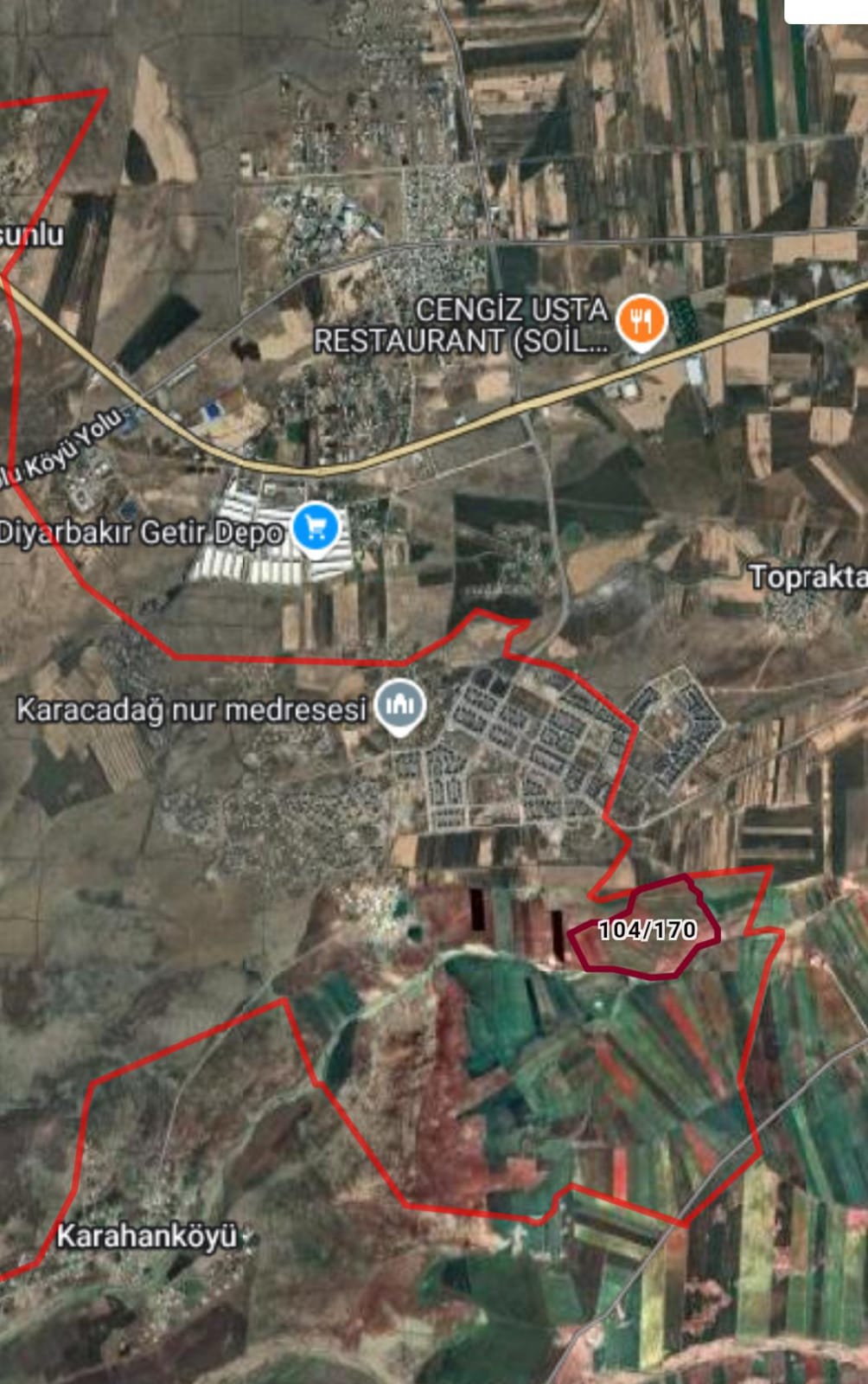 TOKİYE SIFIR YATIRIMLIK ARSA 4.500m² Diyarbakır / Bağlar / Oğlaklı Mh. - DİYARBAKIR BAĞLAR fotoğraf 2
